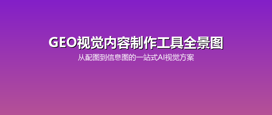 GEO视觉内容制作工具全景图：从配图到信息图的一站式AI视觉解决方案