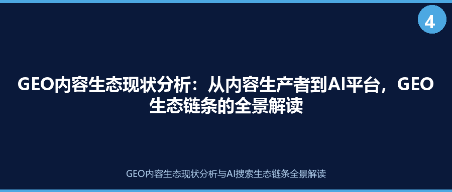 GEO内容生态现状分析：从内容生产者到AI平台，GEO生态链条的全景解读