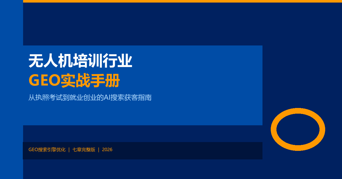 无人机培训行业GEO实战手册：从执照考试到就业创业的AI搜索获客指南（七章完整版）