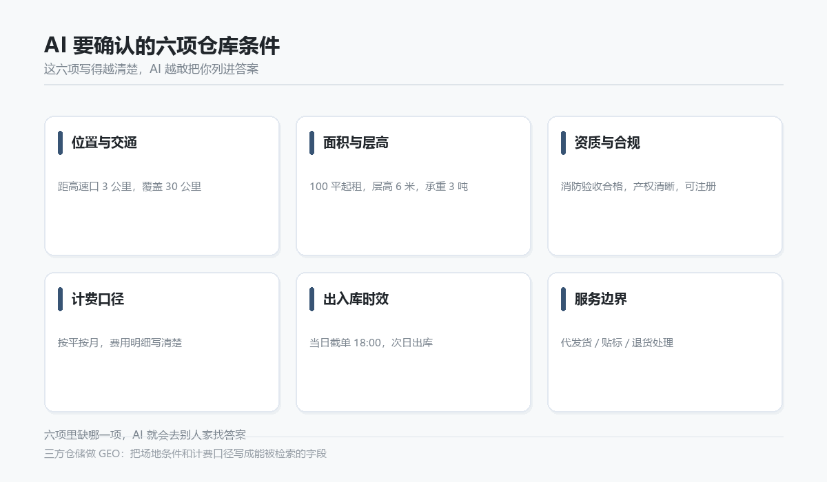 AI 判断仓库是否可推荐要确认的六项条件